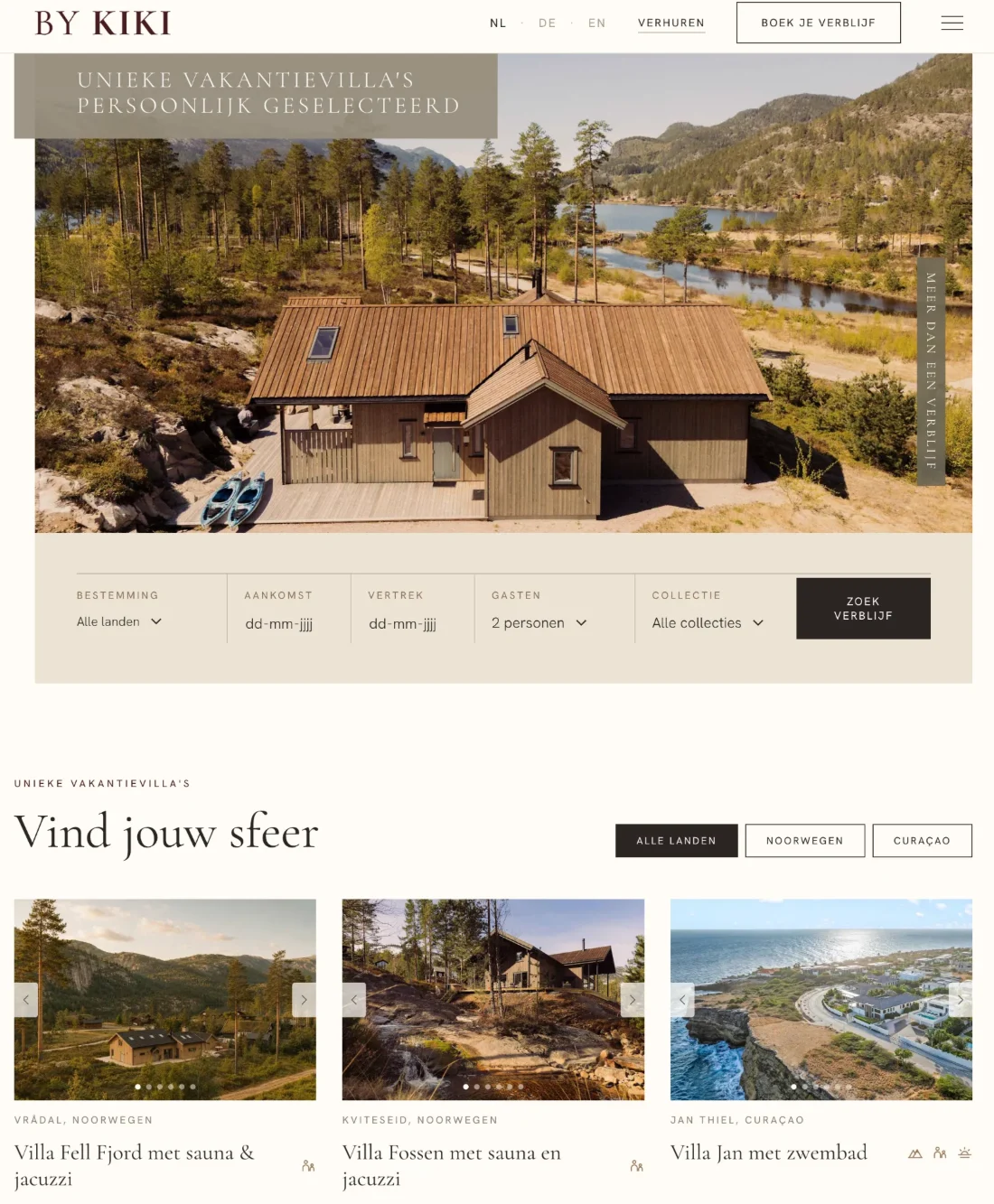 Homepage van www.bykiki.com